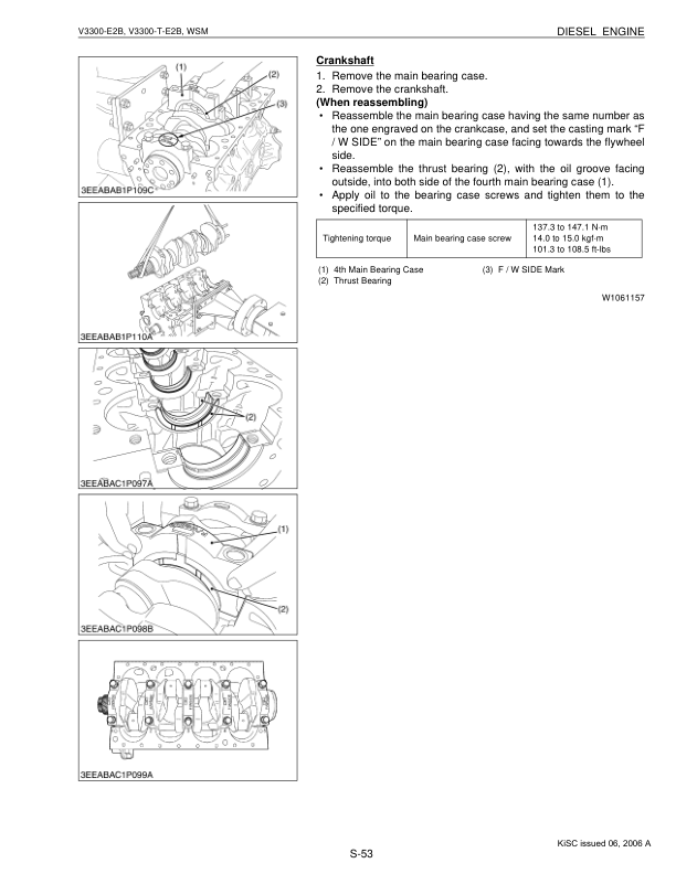 Kubota V3300 E2B V3300 T E2B Engines Repair Manual - Image 7
