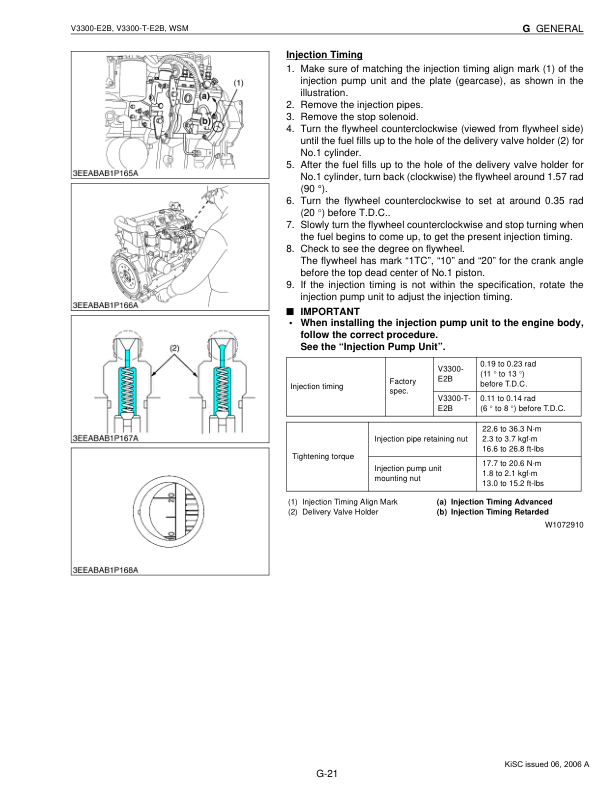 Kubota V3300 E2B V3300 T E2B Engines Repair Manual - Image 9
