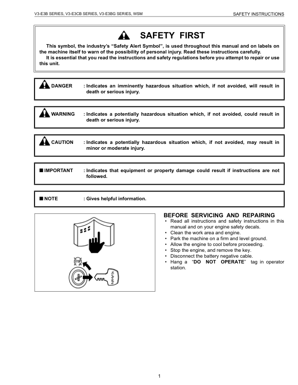 Kubota V3300 E3BG V3600 E3B V3600 T E3B V3800DI T E3B Engines Repair Manual - Image 4