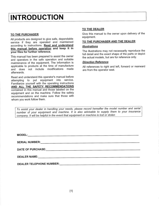 Kubota V5299B PTO Drive Kit Operator Manual - Image 3