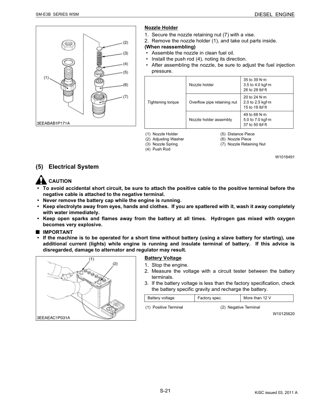 Kubota Z482 E3B Z602 E3B D722 E3B D782 E3B D902 E3B Engines Repair Manual - Image 12