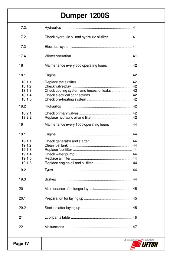 Neuson 1200S Dumper Operators Manual - Image 6