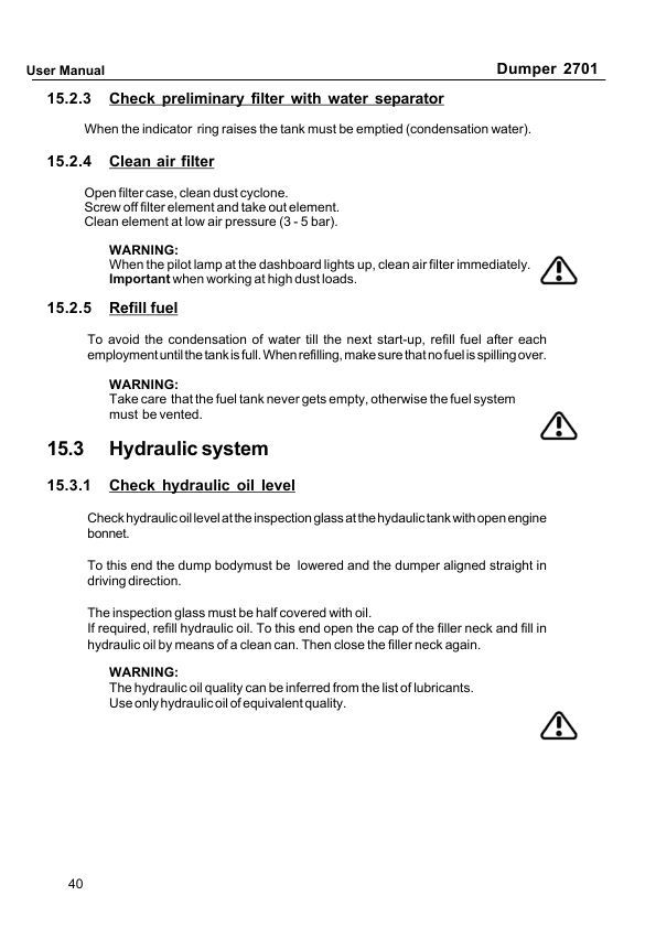 Neuson 2701 Dumper Operators Manual - Image 11