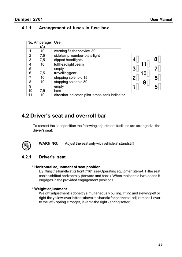 Neuson 2701 Dumper Operators Manual - Image 9