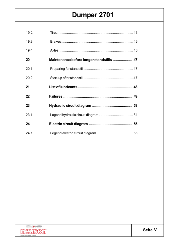 Neuson 2701 Dumper Operators Manual - Image 7