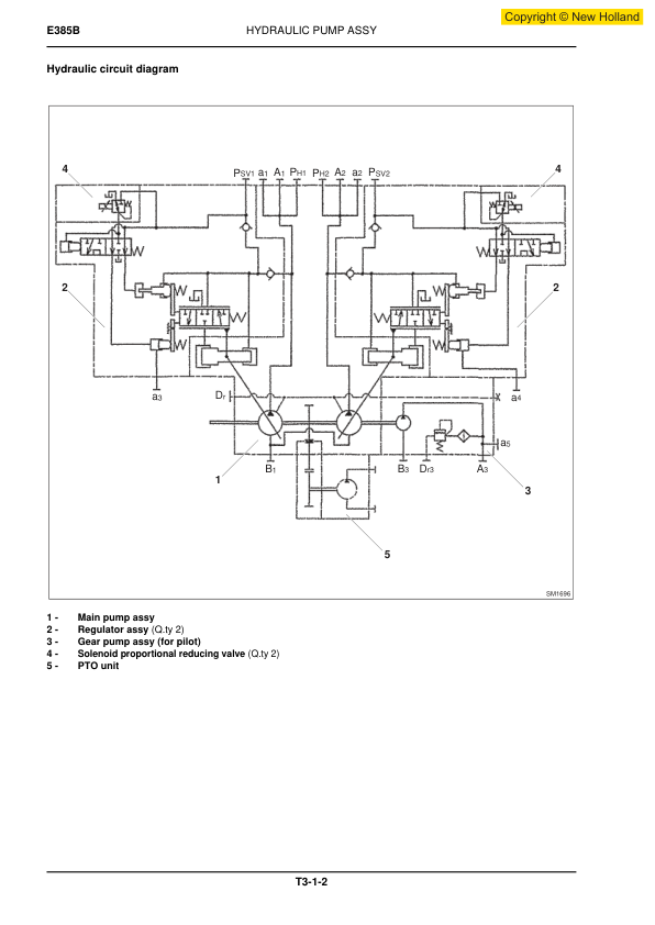 New Holland E385B Excavator Workshop Manual - Image 7