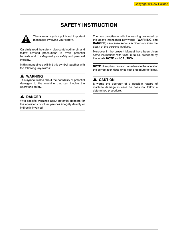 New Holland MH6.6 MH8.6 Industry Excavators Repair Manual Tier III - Image 5