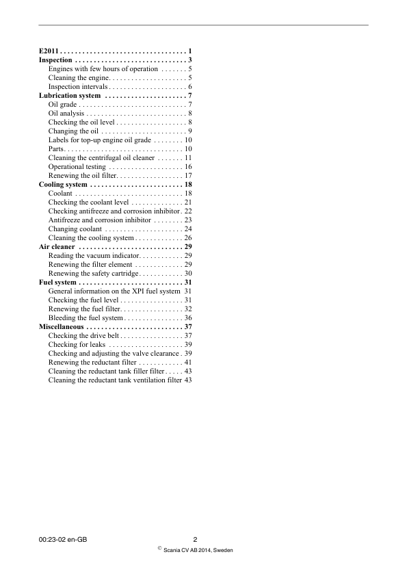 Scania DC09 XPI Industrial Engine Inspection Manual - Image 3
