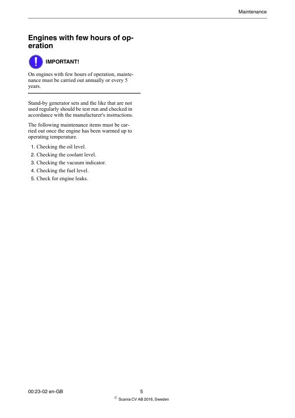 Scania DC09 XPI Industrial Engine Maintenance Manual - Image 6
