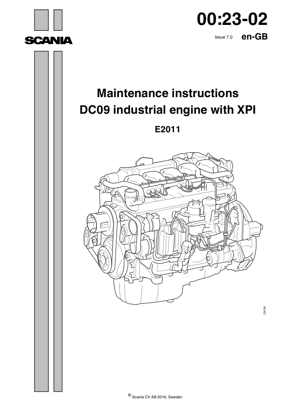 Scania DC09 XPI Industrial Engine Maintenance Manual - Image 2