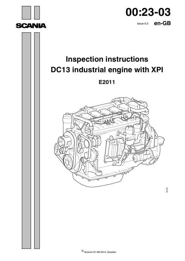 Scania DC13 XPI Industrial Engine Inspection Manual - Image 2