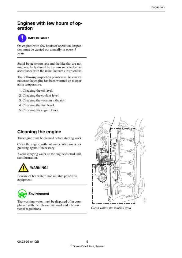 Scania DC13 XPI Industrial Engine Inspection Manual - Image 5