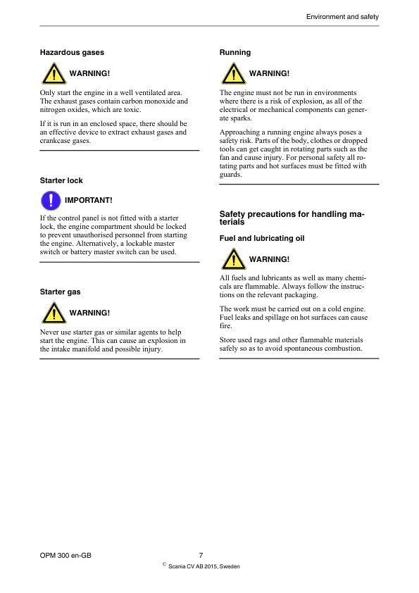 Scania DC16 XPI Industrial Engine Service and Operator Manual - Image 8