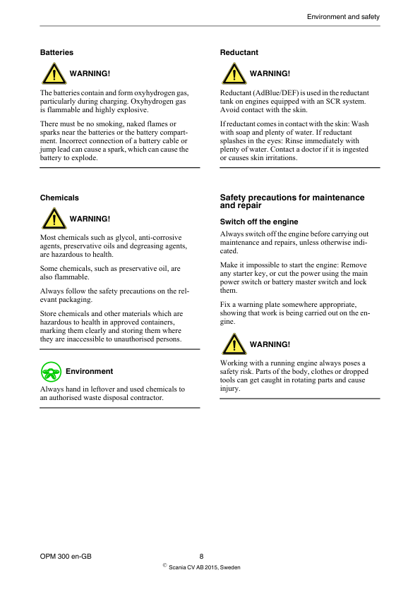 Scania DC16 XPI Industrial Engine Service and Operator Manual - Image 9