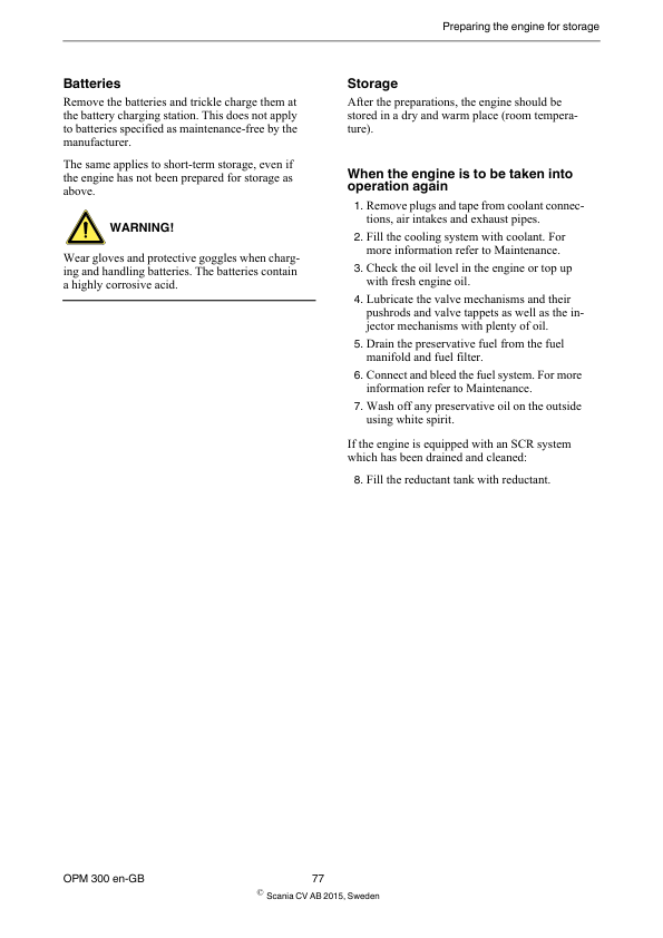 Scania DC16 XPI Industrial Engine Service and Operator Manual - Image 15