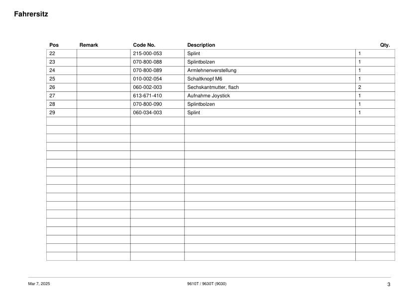 Schaffer 9610T 9630T Wheel Loader Parts Catalog - Image 3