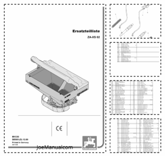 Amazone ZA-XS 02 Fertilizer Spreader Parts Catalog