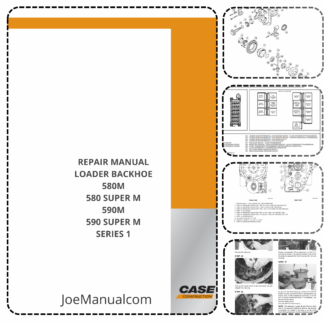 CASE 580M SM 590SM Super M Seria 1 Service Manual