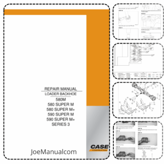 CASE 580M SM 590SM Super M Seria 3 Service Manual