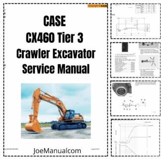 CASE CX460 Tier 3 Crawler Excavator Service Manual