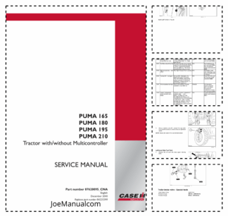 CASE PUMA 165 180 195 210 Tractor Service Manual