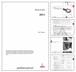 Deutz 2011 Engine Workshop Manual Rev 0312 1938 Spanish