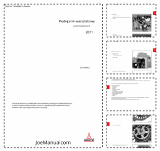 Deutz 2011 Engine Workshop Manual Rev 0312 4004 Polish