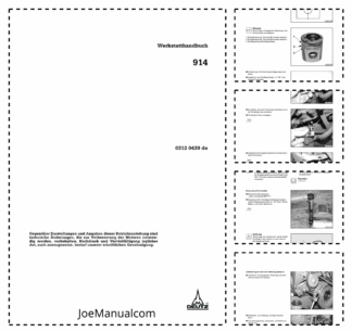 Deutz 914 Engine Workshop Manual German
