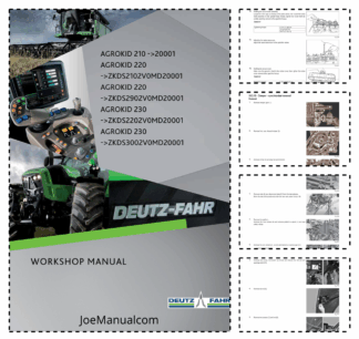 Deutz Agrokid 210 220 230 Tractors Workshop Manual