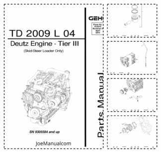 Deutz TD 2009 L4 Engine Parts Manual