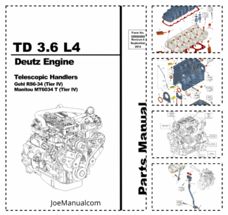 Deutz TD 3.6 L4 Engine Parts Manual