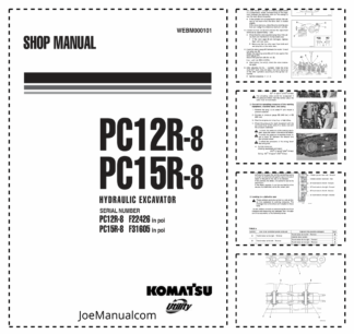 Komatsu PC12R-8 PC15R-8 Excavators Shop Manual