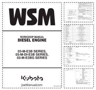 Kubota 03-M-E3B Engine Service Manual