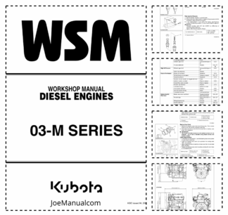 Kubota 03-M Series Engine Workshop Manual