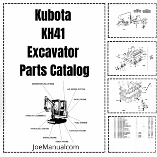 Kubota KH41 Excavator Parts Catalog