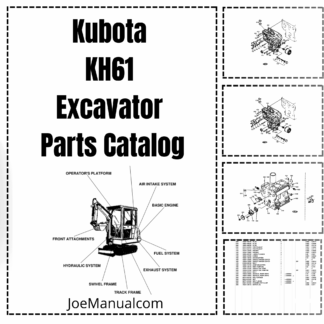 Kubota KH61 Excavator Parts Catalog
