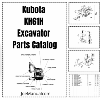 Kubota KH61H Excavator Parts Catalog