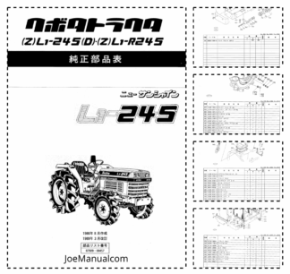 Kubota L1 245 Tractors Workshop Manual