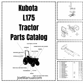 Kubota L175 Tractor Parts Manual