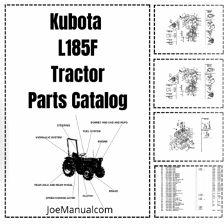 Kubota L185F Tractor Parts Manual