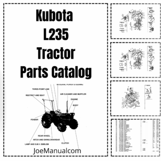 Kubota L235 Tractor Parts Manual