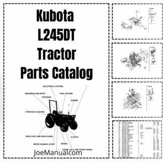 Kubota L245DT Tractor Parts Manual