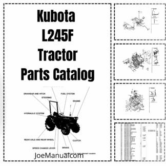Kubota L245F Tractor Parts Manual