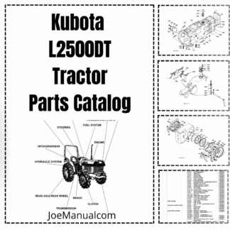 Kubota L2500DT Tractor Parts Manual