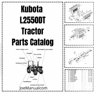 Kubota L2550DT Tractor Parts Manual