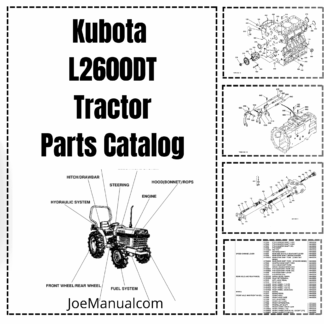 Kubota L2600DT Tractor Parts Manual