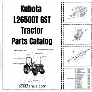 Kubota L2650DT GST Tractor Parts Manual