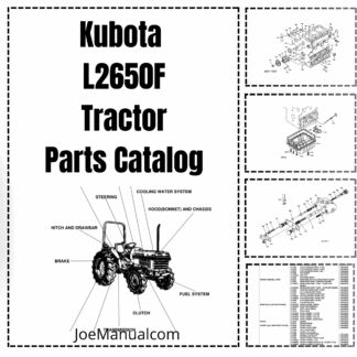 Kubota L2650F Tractor Parts Manual