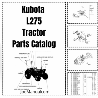 Kubota L275 Tractor Parts Manual