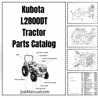 Kubota L2800DT Tractor Parts Manual